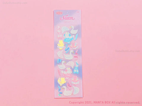 Twinkle Deco Sticker [Swan]