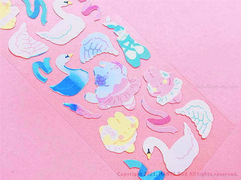 Twinkle Deco Sticker [Swan]