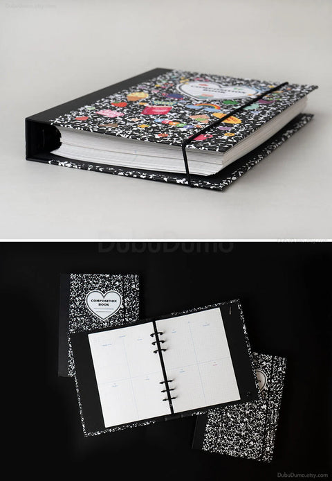 A5 Composition Hardcover Binder_25R | Black Ring