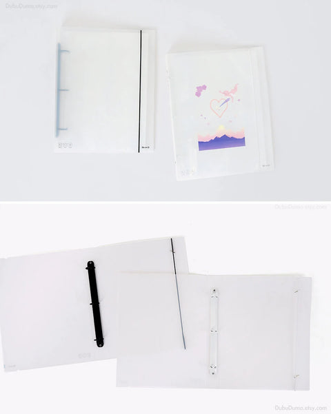 BIG A4 3Ring Cover_25R | Deco Pocket Photo Card Binder