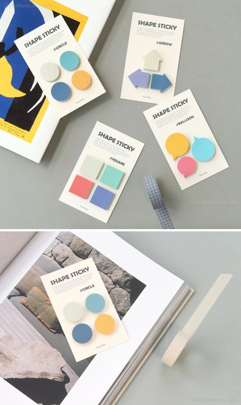 SHAPE Sticky Notes [4types]