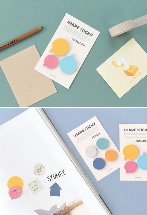 SHAPE Sticky Notes [4types]