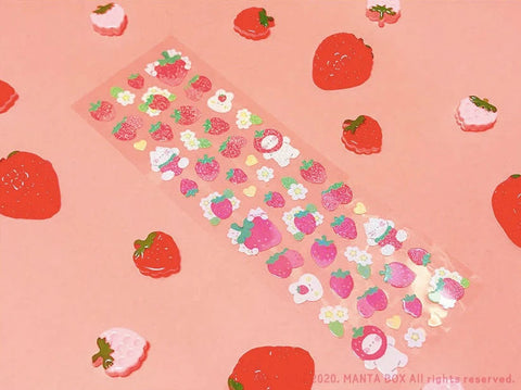 Twinkle Deco Sticker [Strawberry Party]