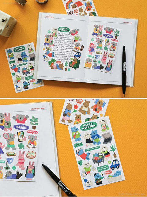 My Buddy Sticker Pack | 12sheets