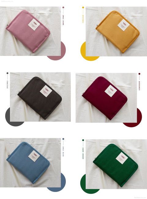 Today Canvas Book Pouch + Planner [6colors]