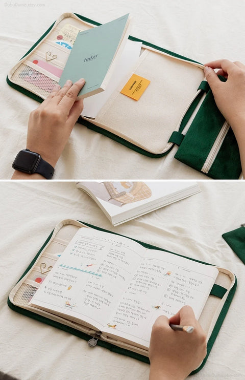 Today Canvas Book Pouch + Planner [6colors]