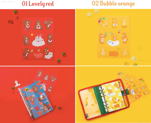 CARE BEARS Planner Deco Stickers [7types]