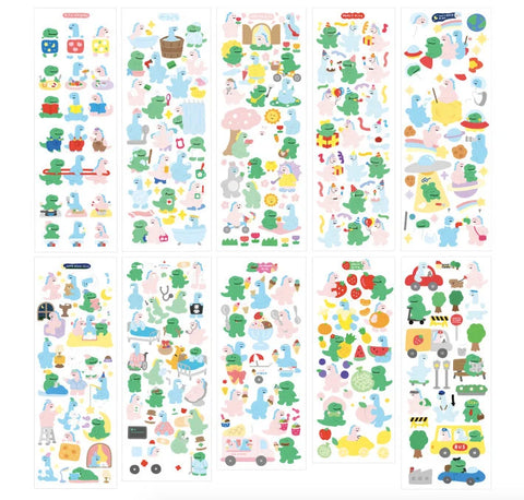 Dino Seal Stickers Pack | 10sheets