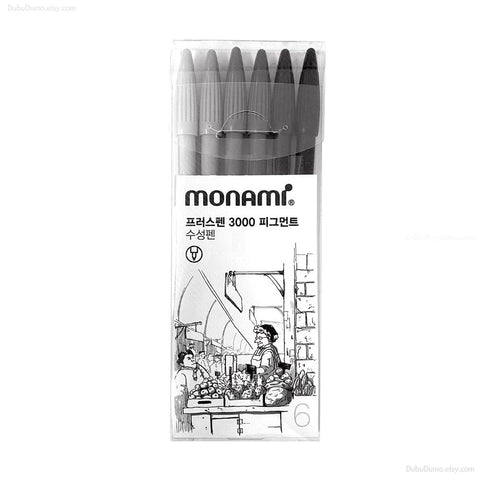 0.4mm Marker Pen Set v.Gray [6colors]