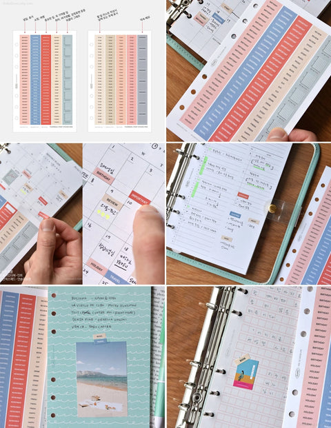 A6 Thumbnail Point Sticker Pack Mini | 5sheets