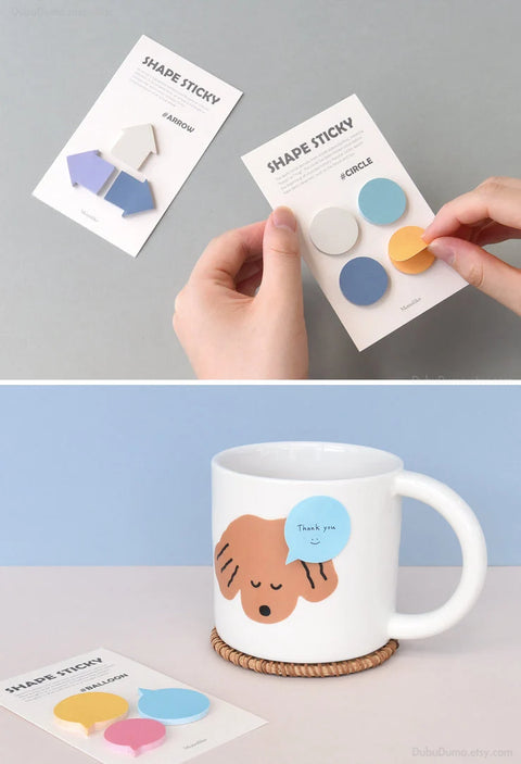 SHAPE Sticky Notes [4types]