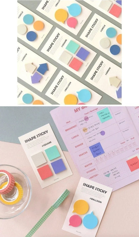 SHAPE Sticky Notes [4types]