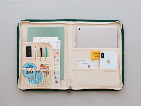A4 / A5 Canvas Book, Tablet PC Pouch [6colors] | File Organizer