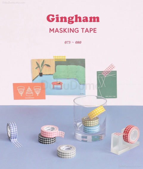 Gingham Masking Tape [8colors] | Check