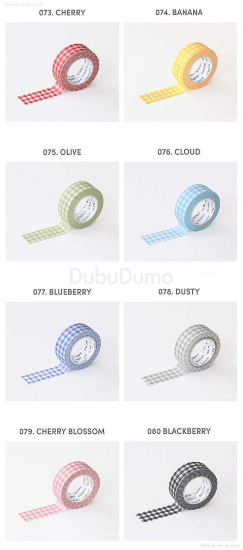 Gingham Masking Tape [8colors] | Check