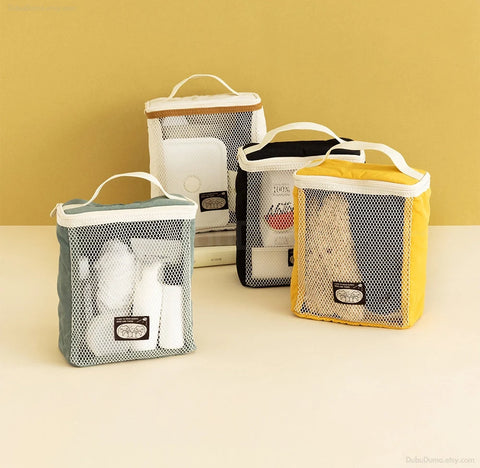 Herethere Brick Mesh Organizer Pouch [Black]