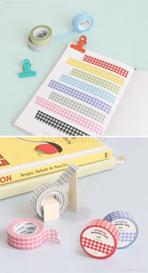 Gingham Masking Tape [8colors] | Check