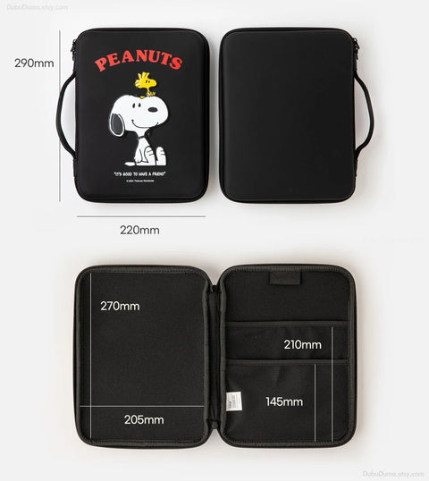 11" PEANUTS Snoopy iPad Case [Black]