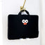 13" Laptop Pouch [Black Pompom Wide]