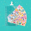 ARCHIVE Glitter Zipper Pocket + Care Bear Seal Sticker Set
