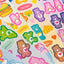 ARCHIVE Glitter Zipper Pocket + Care Bear Seal Sticker Set