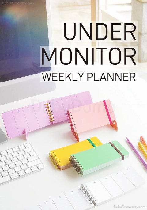 Under Monitor Weekly Planner [5colors]