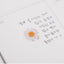 Pressed Flower Sticker [Margaret flower] | Printed Dried Flower Sticker