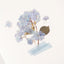 Pressed Flower Sticker [Hydrangea] | Printed Dried Flower Sticker