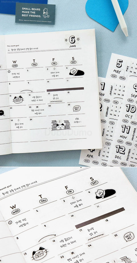 ICONIC Diary Date Sticker [4types] | 3sheets