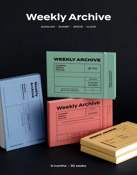 Weekly Archive Planner_6months [4colors]