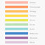 Arte Masking Tape 12P SET _ Sherbet Solid