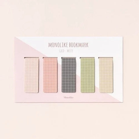 Magnetic Bookmarks _ Grid Misty 5P