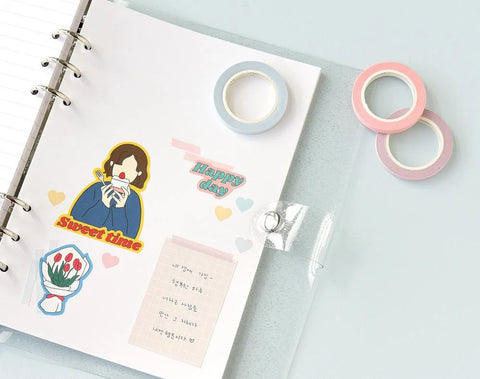 Arte Slim Masking Tape 18P SET _ Sherbet slim