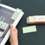 Solid & Grid Warm Bookmarks 60PCS