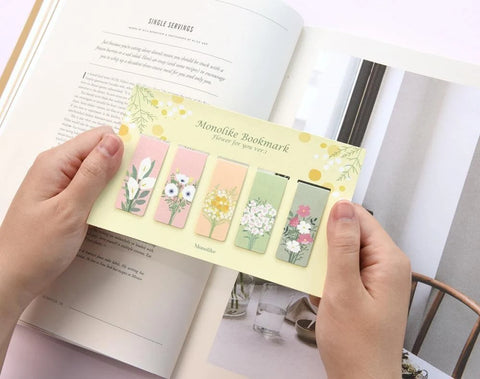 Magnetic Bookmarks _ Flower for You ver.1 5P