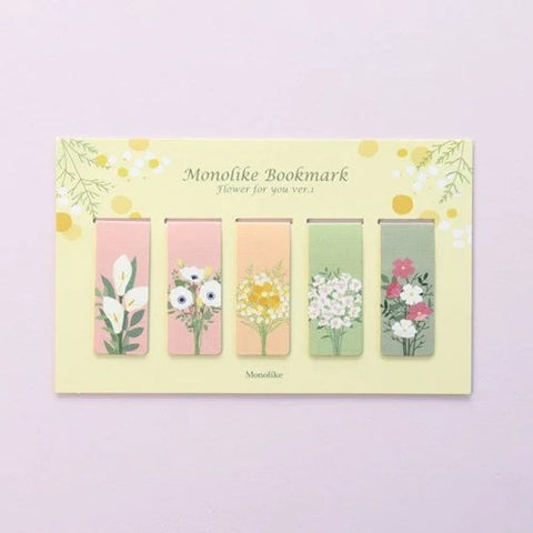 Magnetic Bookmarks _ Flower for You ver.1 5P