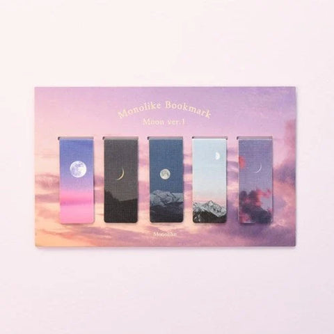 Magnetic Bookmarks _ Moon ver.1 5P