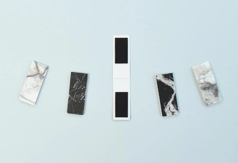 Magnetic Bookmarks _ Marble ver.1 5P