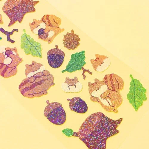 Twinkle Deco Sticker [Squirrel] – dubudumo