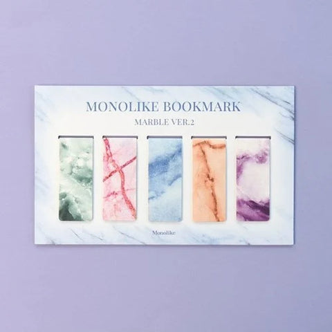 Magnetic Bookmarks _ Marble ver.2 5P