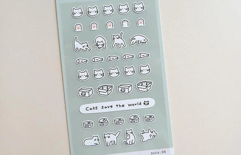 Planner Sticker [116 deco.09] | Kitty Sticker