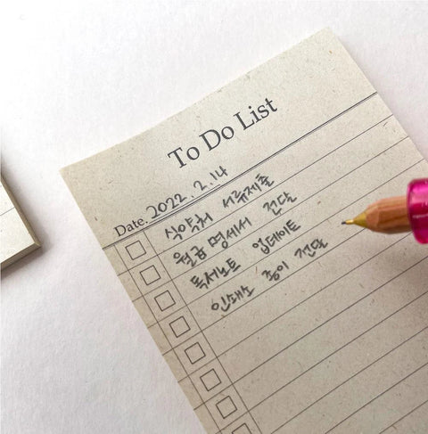 To Do List Memo Pad