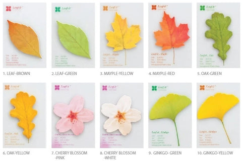 Leaf Sticky Notes [10types]