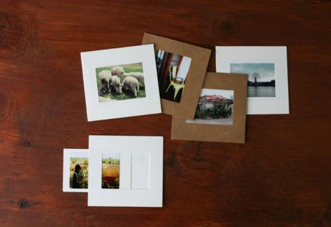 20pcs Mini Photo Frames [White / Kraft]