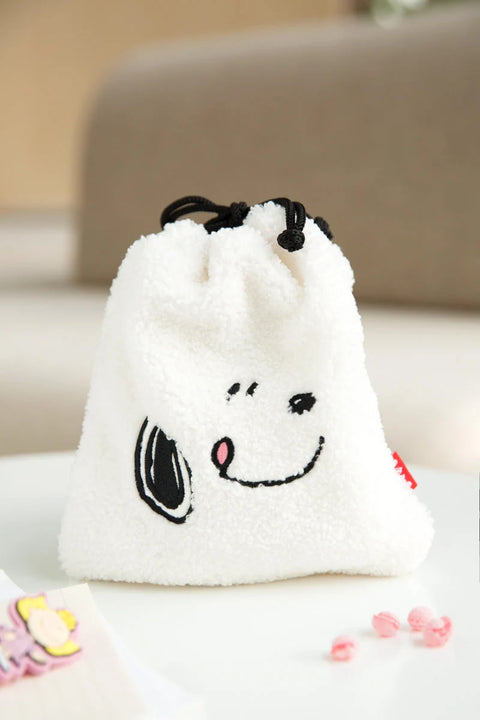 Snoopy Pompom String Pouch