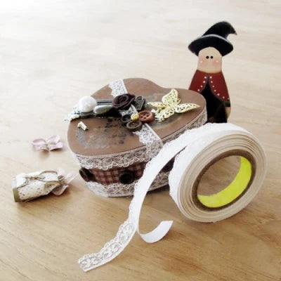 Cotton Lace Adhesive Tape [4types] 25-28 | DIY Tape