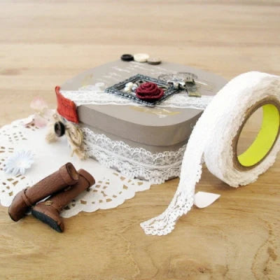 Cotton Lace Adhesive Tape [4types] 25-28 | DIY Tape