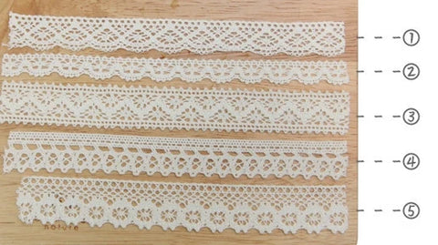 Cotton Lace Adhesive Tape _ White [5types] | DIY Tape