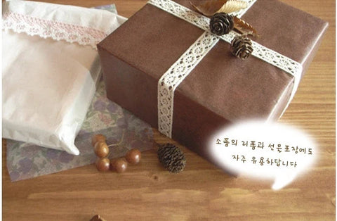 Cotton Lace Adhesive Tape _ White [5types] | DIY Tape