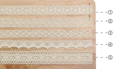 Cotton Lace Adhesive Tape _ Beige [5types] | DIY Tape